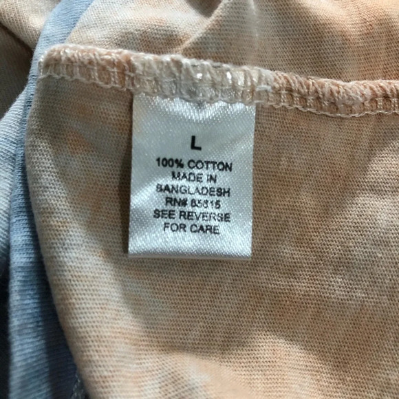 🎄 Splash  tie dye T-shirt orange/blue SZ L - Picture 7 of 7